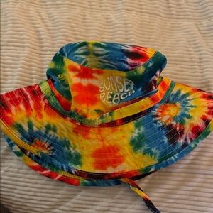 Colorful Tie-Dye Sunset Beach bucket Hat